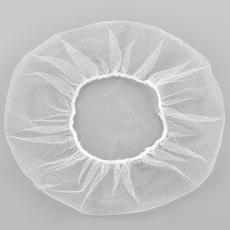 GLOBAL INDUSTRIAL Nylon Hairnet, 24, Honeycomb, White, 100/Bag 708193B